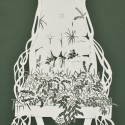The Ditches Arm Chair,  Cut Paper by Gail Cunningham