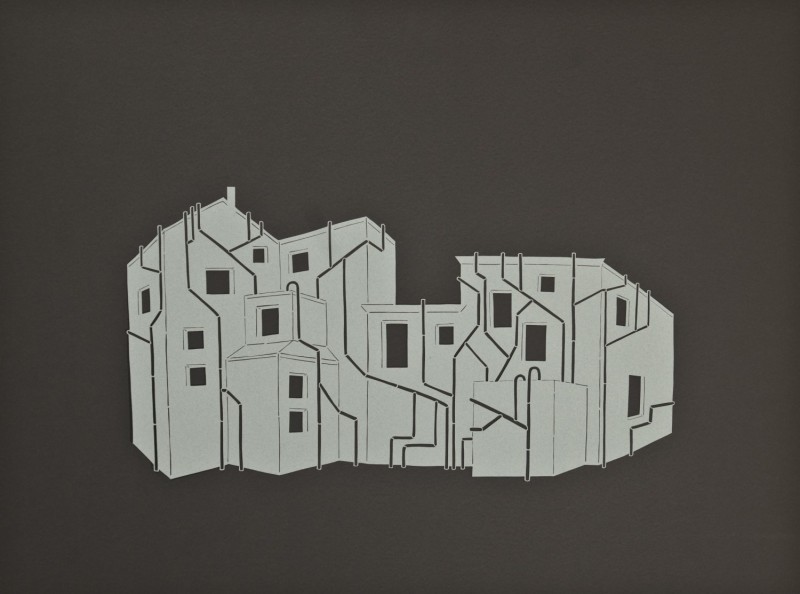 Drainage, Cut Paper by Gail Cunningham