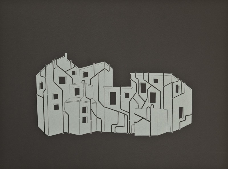 Drainage, Cut Paper by Gail Cunningham Drainage, Cut Paper by Gail Cunningham